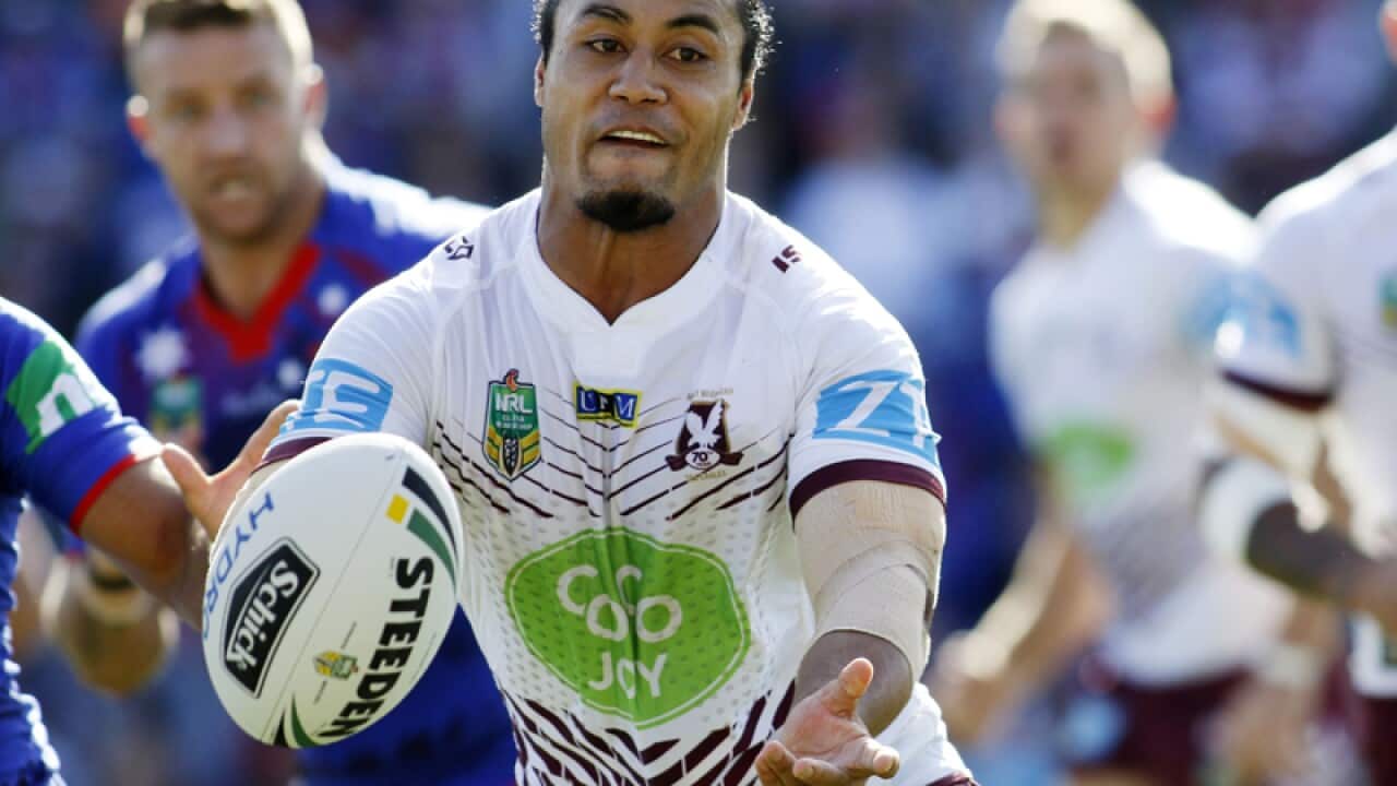 Manly Sea Eagles centre Steve Matai