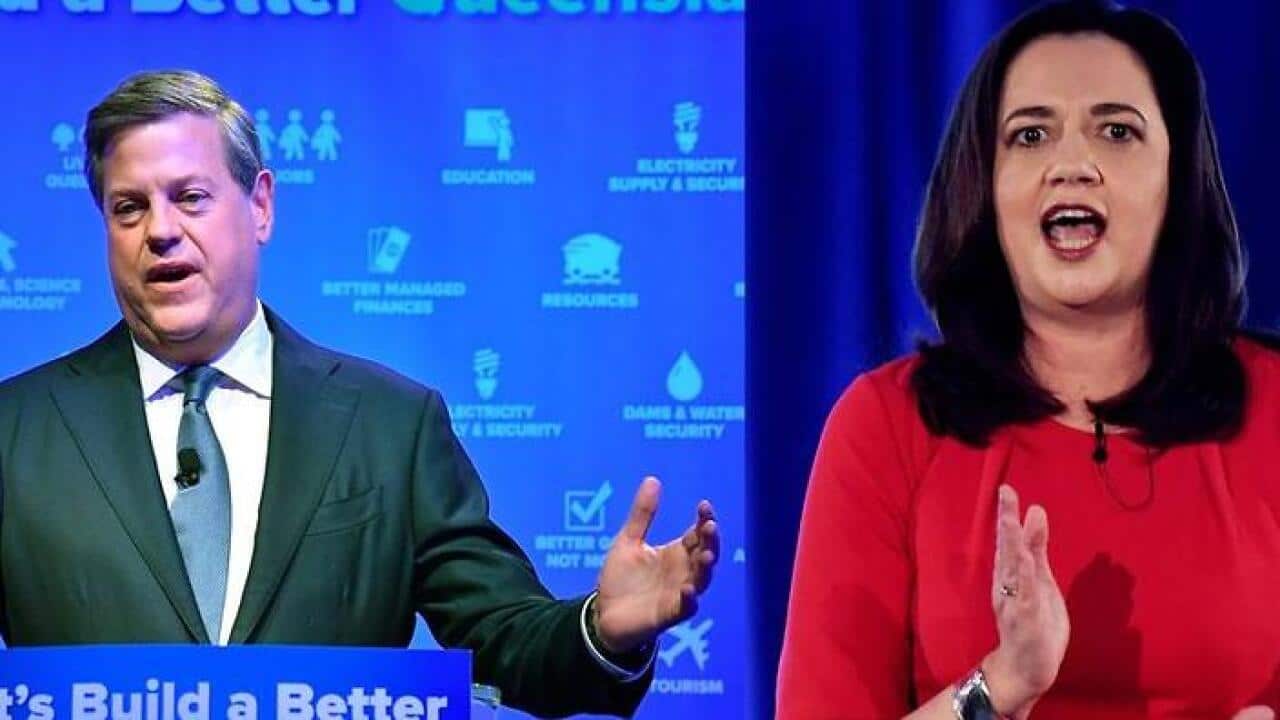 Leaders of Queensland's two major parties have held their official election campaign launches.