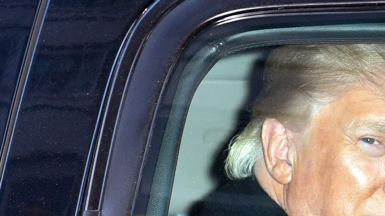 Former U.S. President Donald Trump leaves the Trump Tower in Manhattan on 9 March 2021 in New York City.