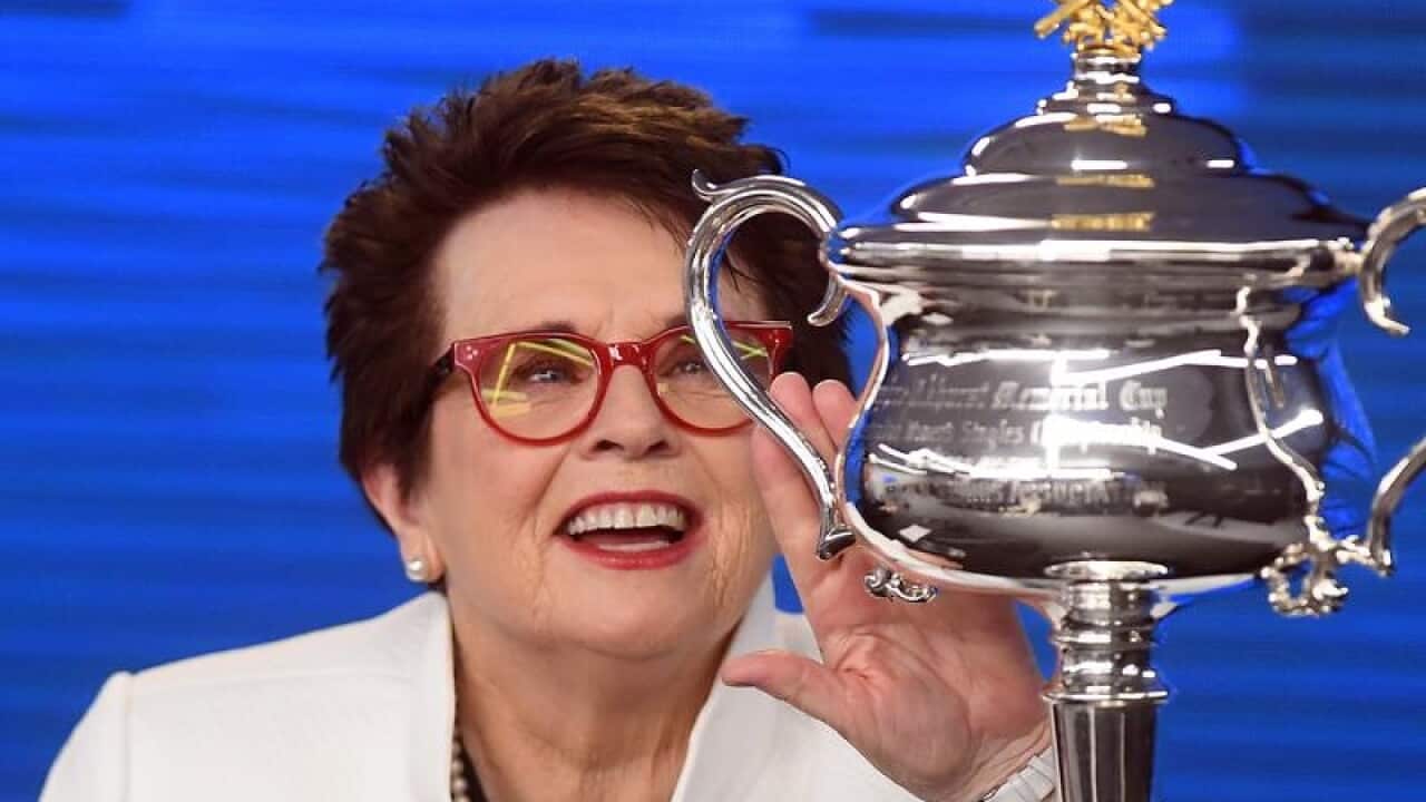 Former tennis player Billie Jean King