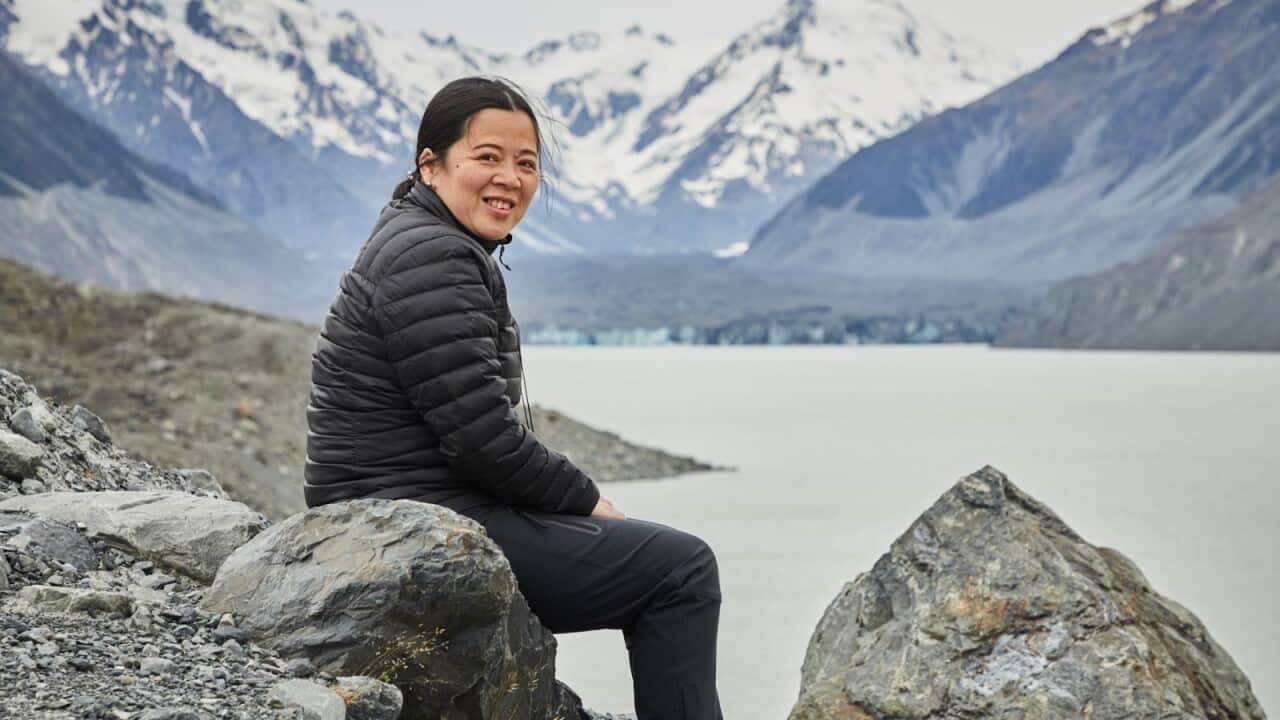 Before the storm. Angelina Sukiri in Tasmania in January 2020 .