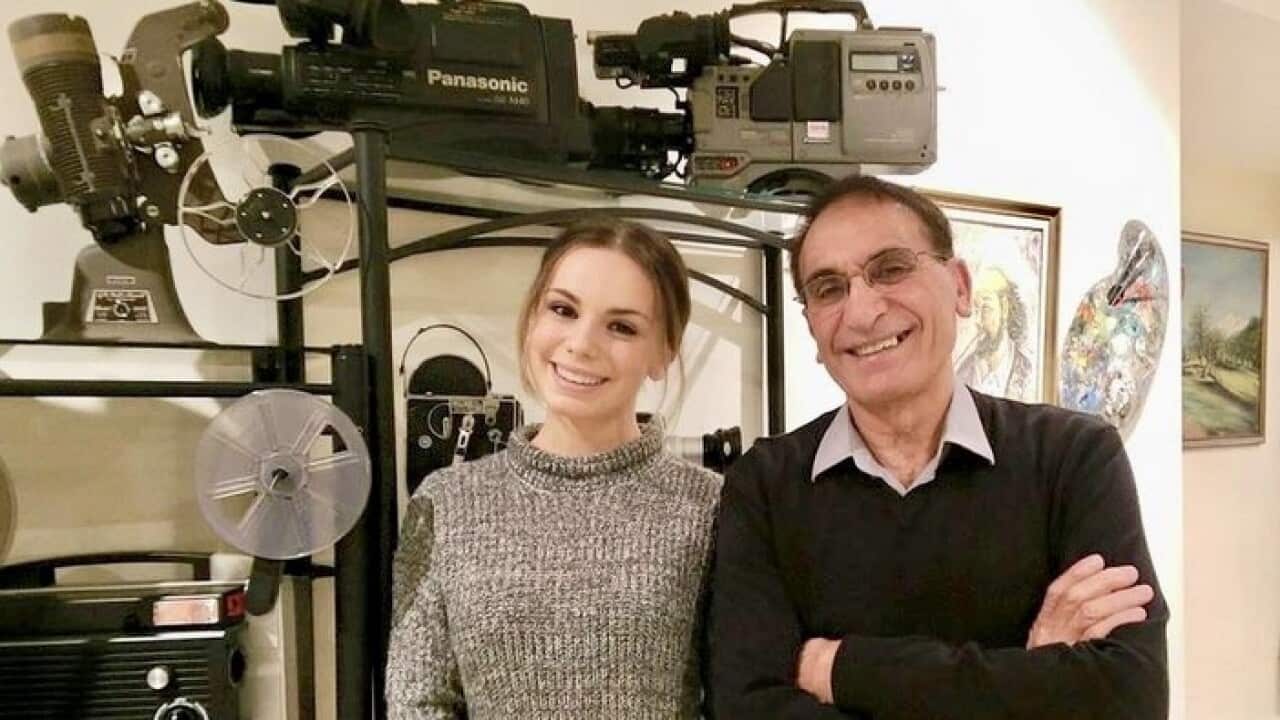 Lucho De Nicola con la figlia