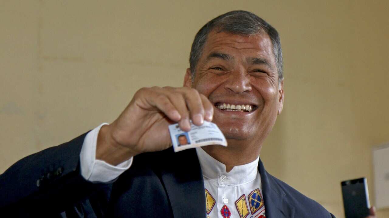 Ecuadorian President Rafael Correa.