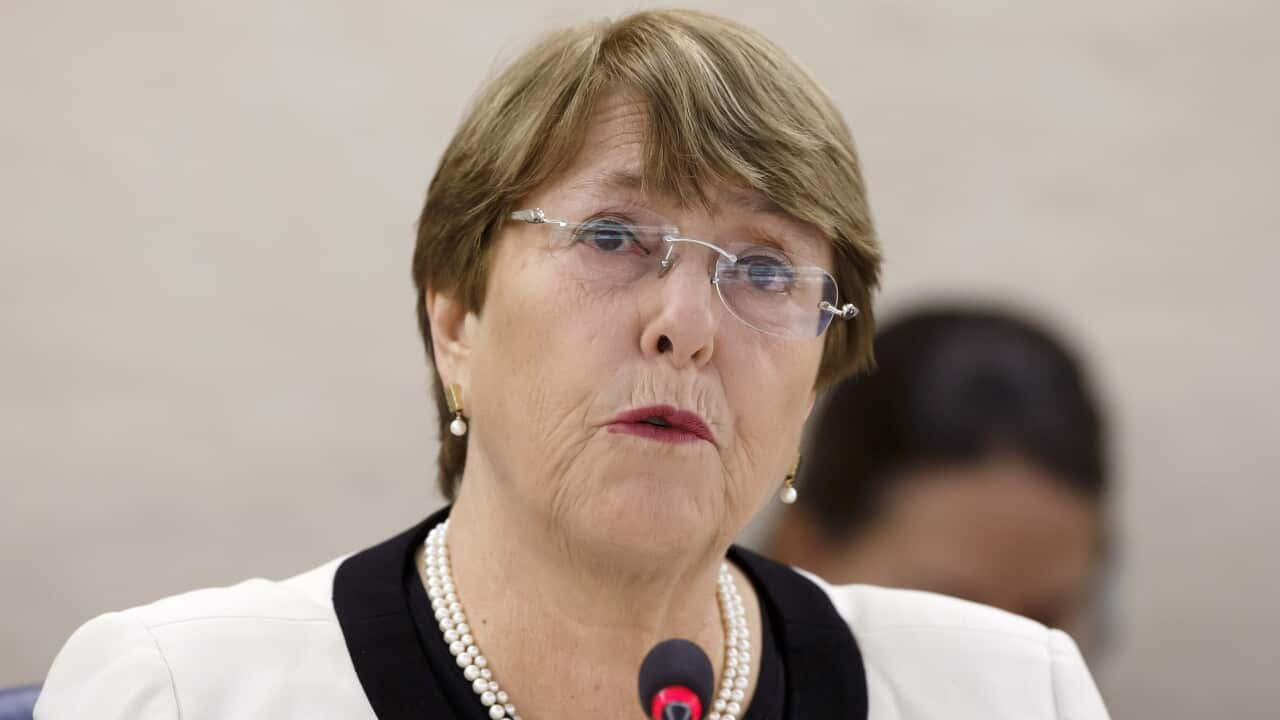 UN High Commissioner for Human Rights Michelle Bachelet.