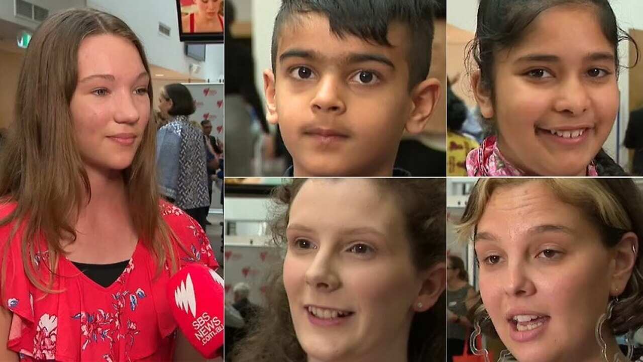 The winners of the SBS National Languages Competition.