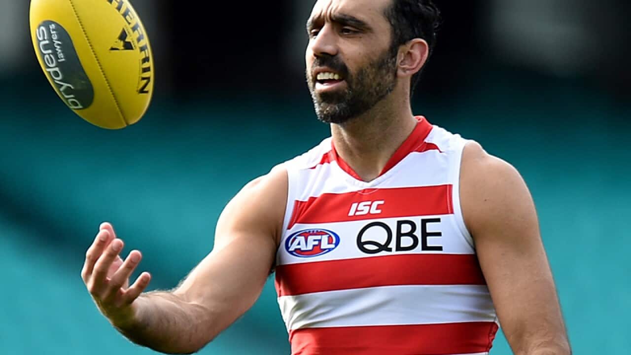 Sydney Swans AFL player Adam Goodes