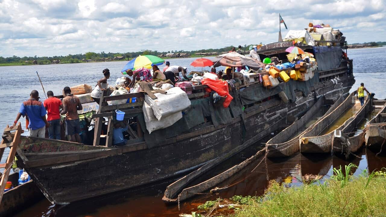 Boat overcrowding is common in DR Congo.