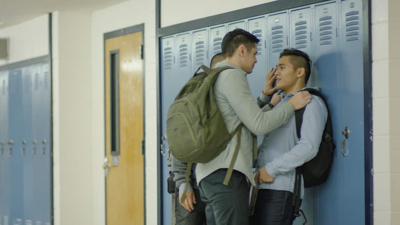 A teenager being bullied at school