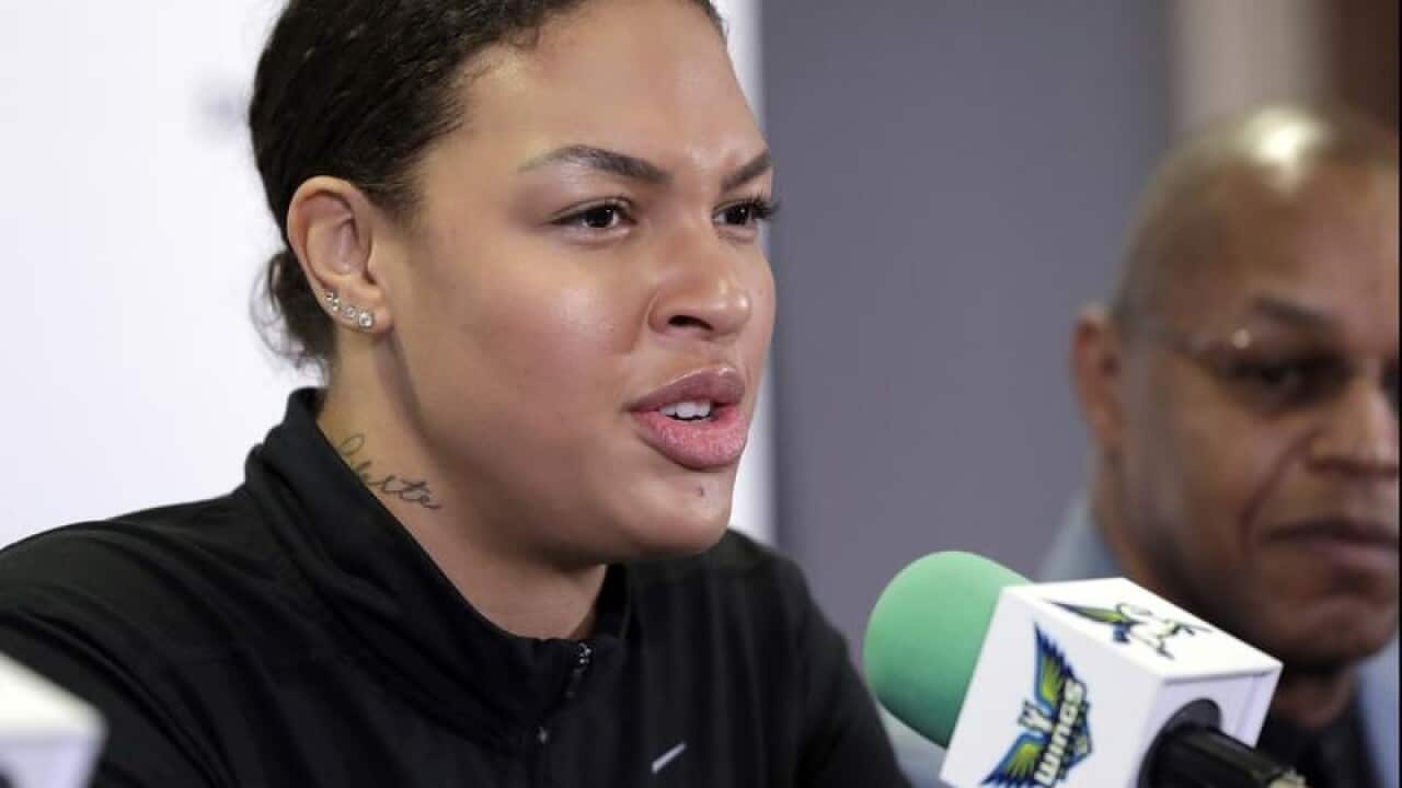 A file image of Australian basketballer Liz Cambage