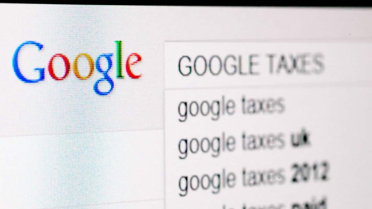 A Google search window