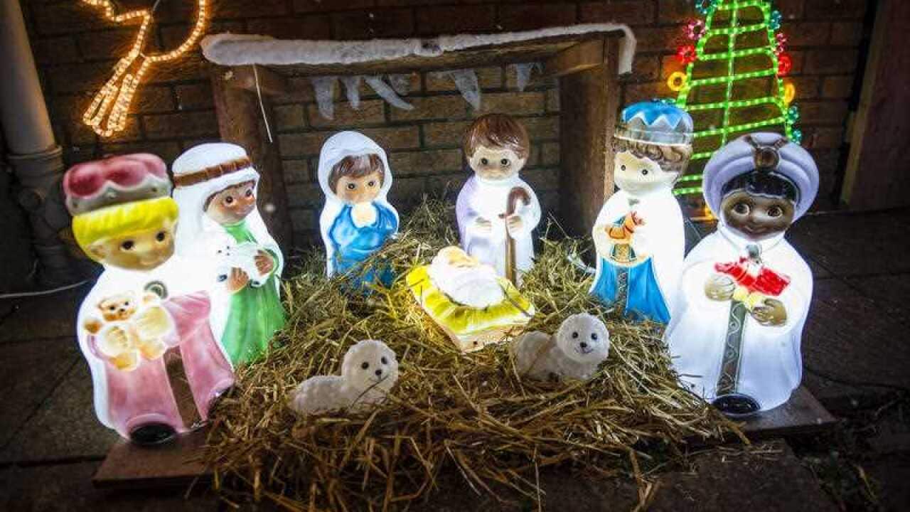 A nativity scene. A Us coalition of atheist and humanist groups has booked all the space in a US city to replace such scenes with secular holiday messages. (PA)