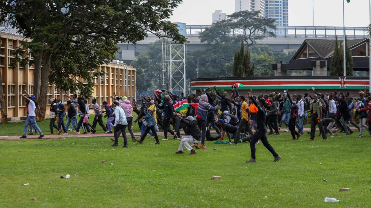 Kenyan parliament set on fire after Nairobi anti-tax protests turn violent
