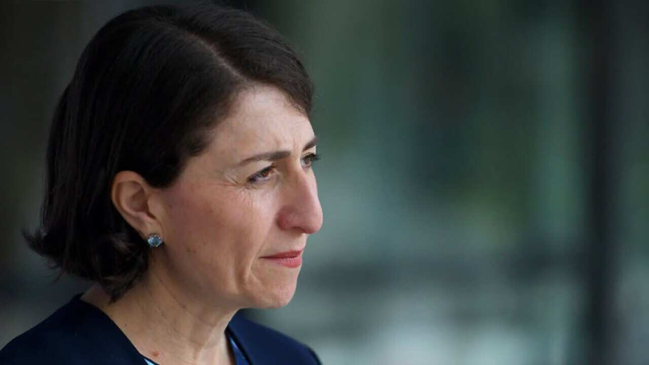 NSW Premier Gladys Berejiklian addresses media during a COVID-19 update at St Leonards in Sydney on 26 December. Source: AAP