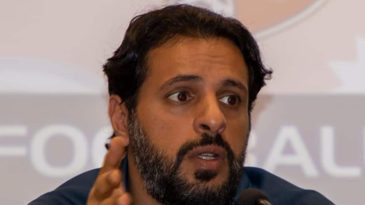 Nepali team's coach Abdullah Al Mutairi