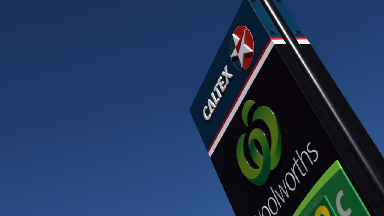 A Woolworths Caltex service station
