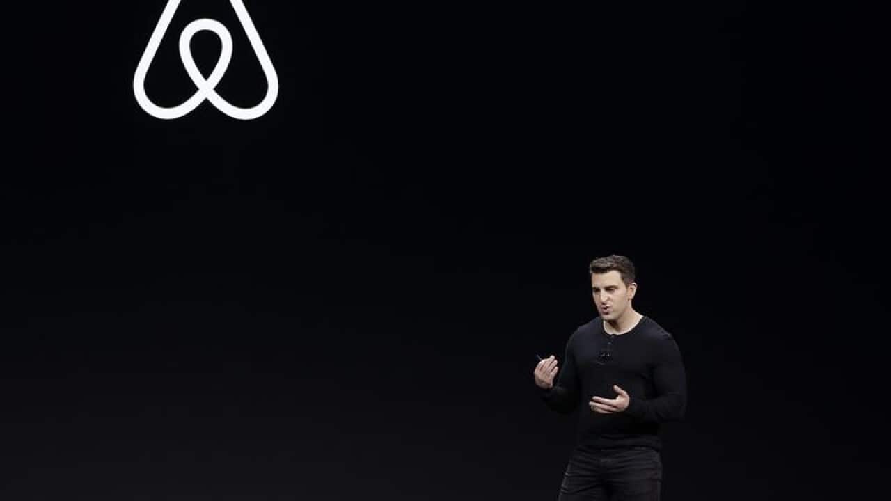 A file photo of Airbnb chief Brian Chesky