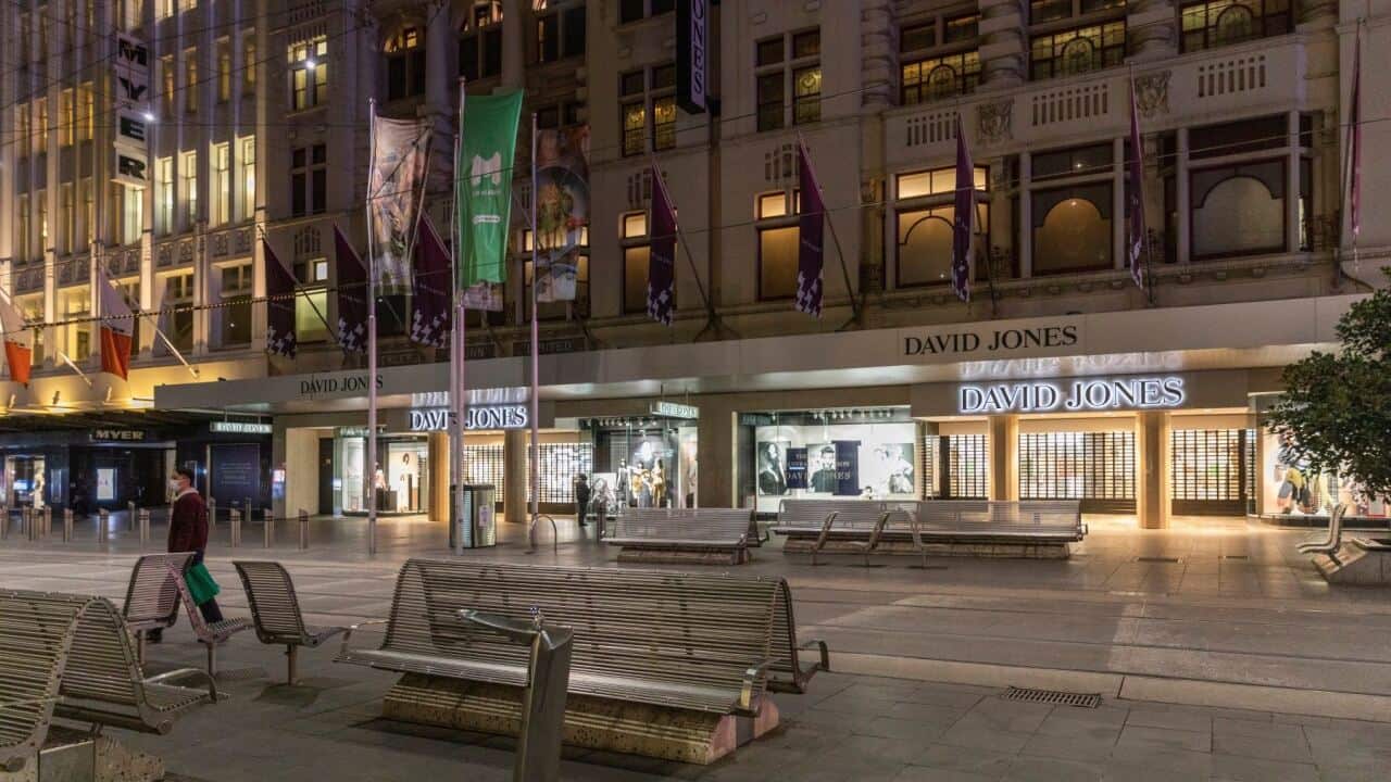 Empty Burke Street Mall - AAP/Kim Christian