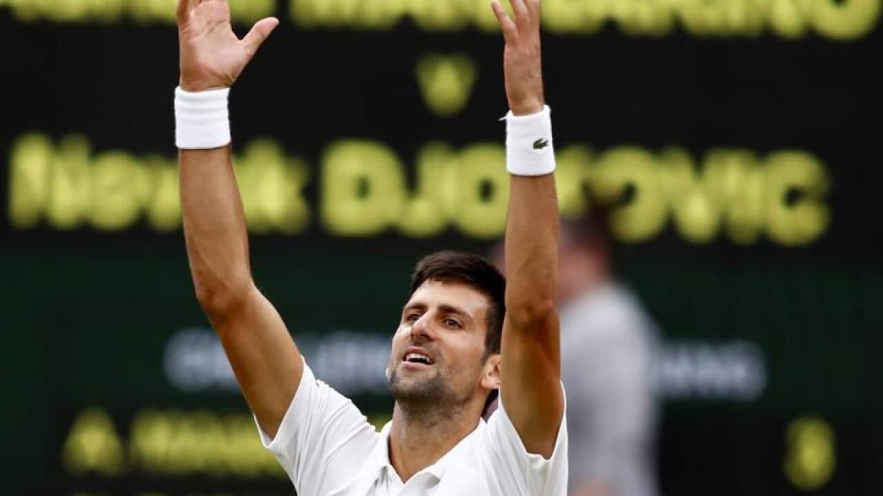 Serbian tennis player Novak Djokovic