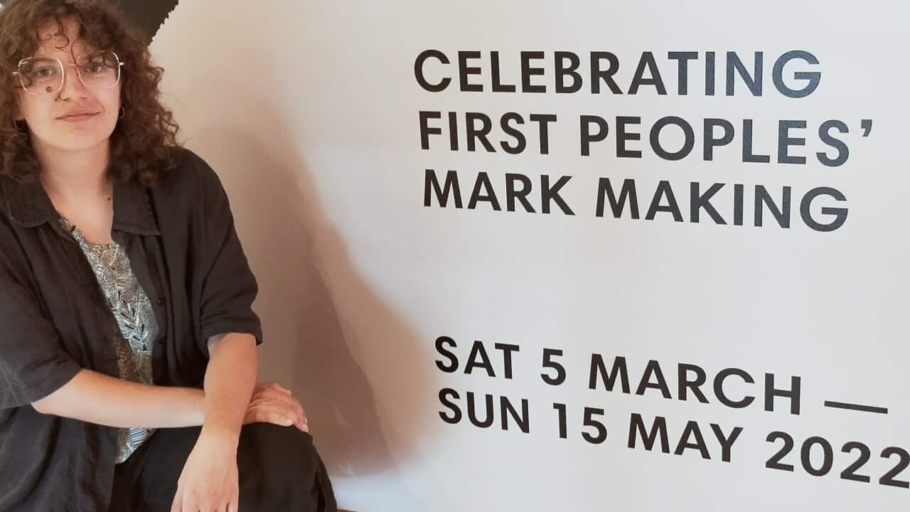 Pierra Van Sparkes, artist and Assistant Curator at the Koorie Heritage Trust