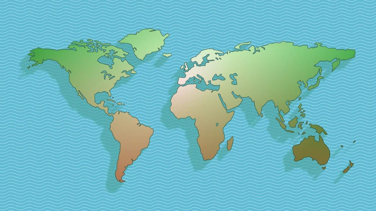 world map