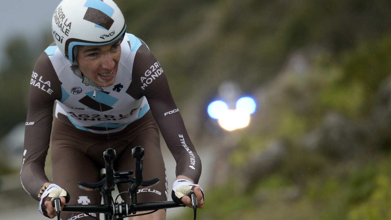 Bad day Bardet... AG2R's Romain Bardet had a less than ordinary ride Saturday in Utrecht.
