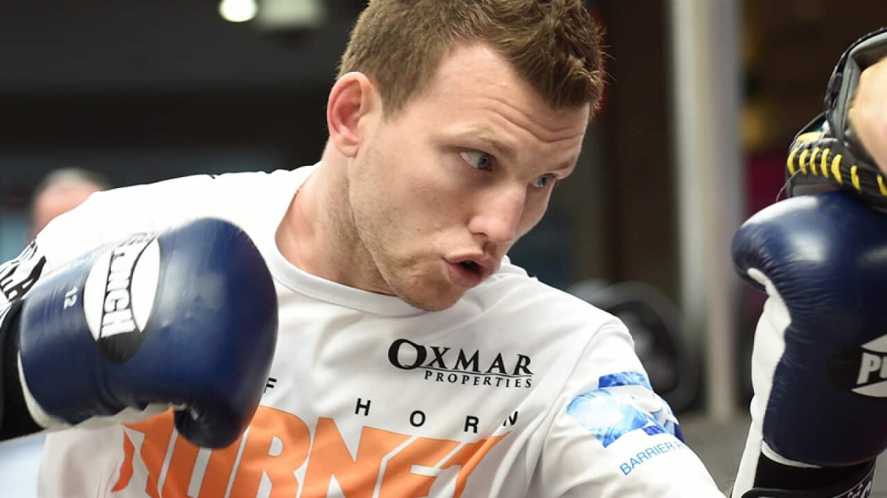 Australian welterweight boxer Jeff Horn