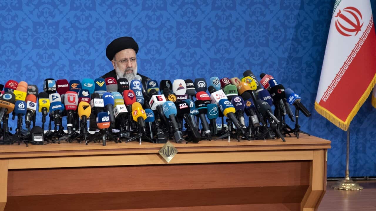 Iranian President elect Ebrahim Raisi holds a press conference