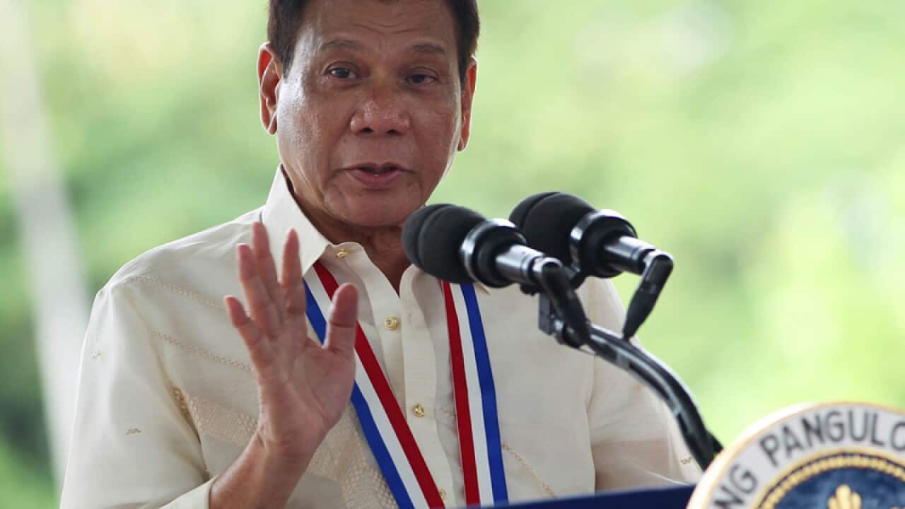 Filipino President Rodrigo Duterte