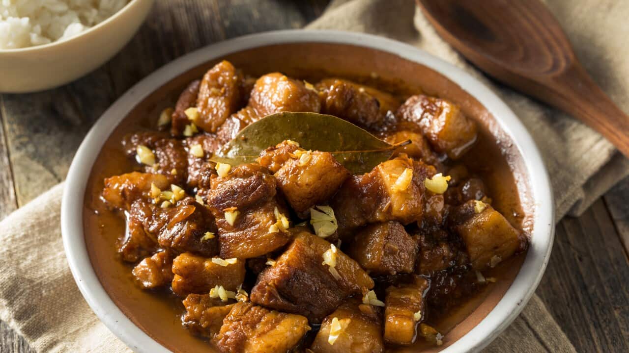 Close-up of meat in bowl on table