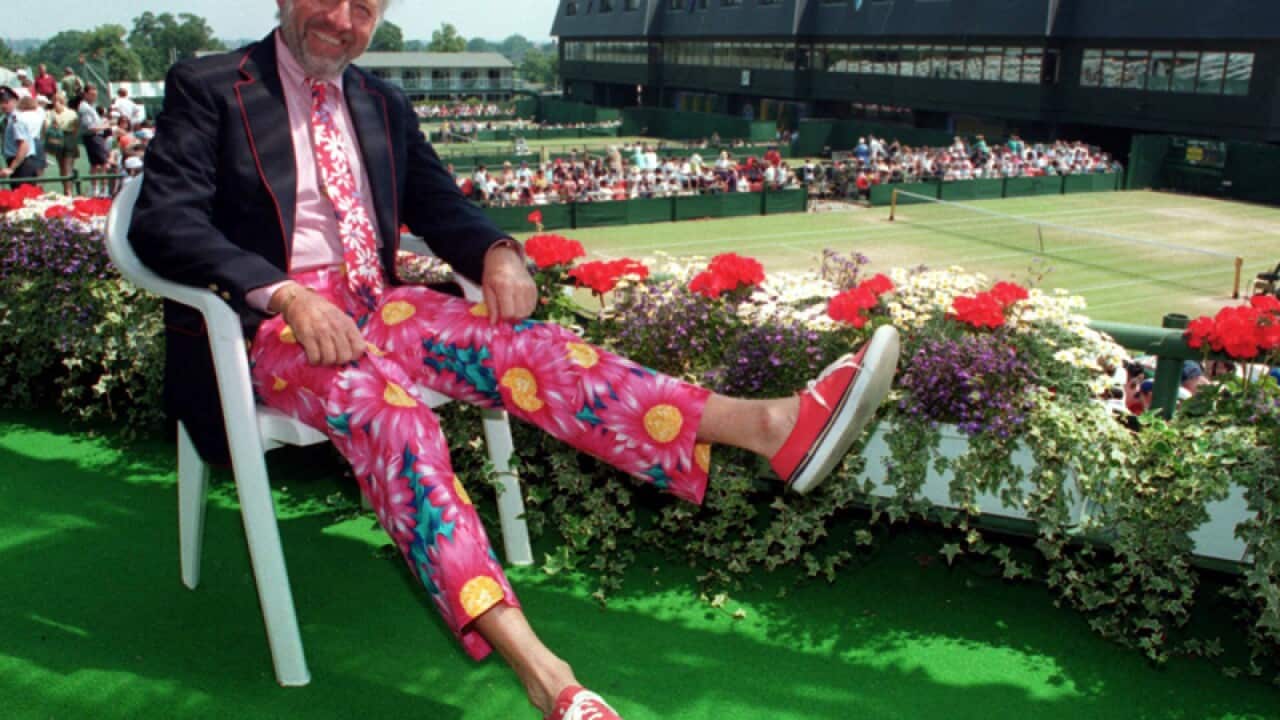 NBC tennis commentator Bud Collins