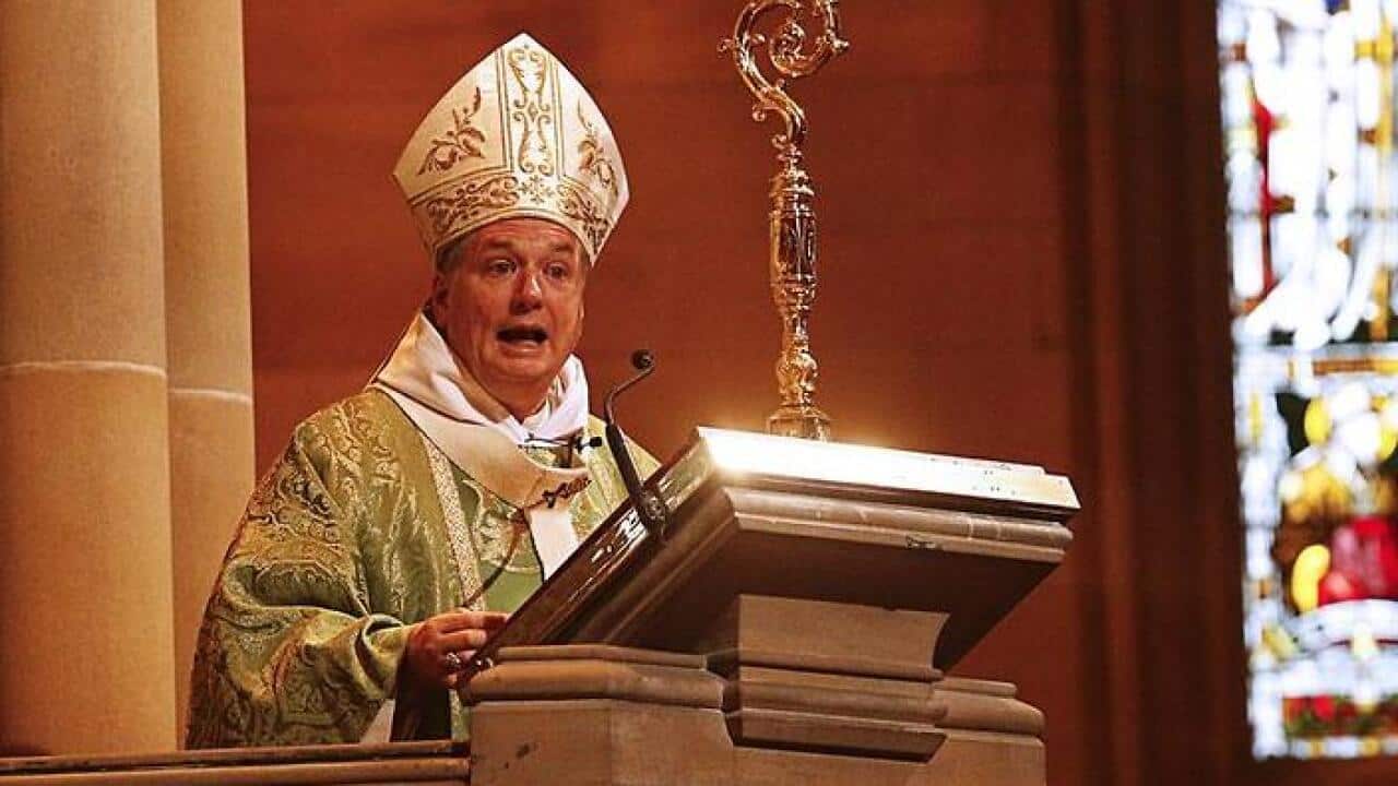 Sydney Catholic Archbishop Anthony Fisher delivers homily against same-sex marriage during mass