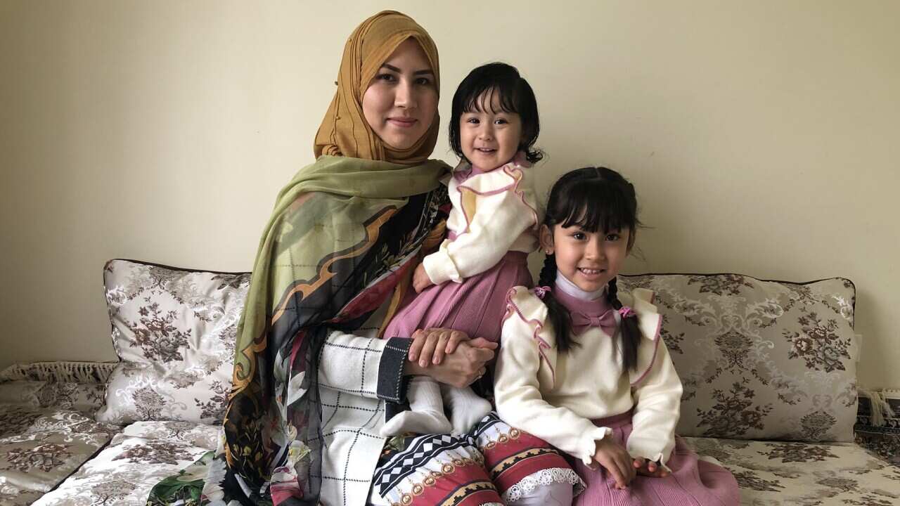 Sadiqa and her daughters Naimal (centre) and Neha will be included in the census for the first time