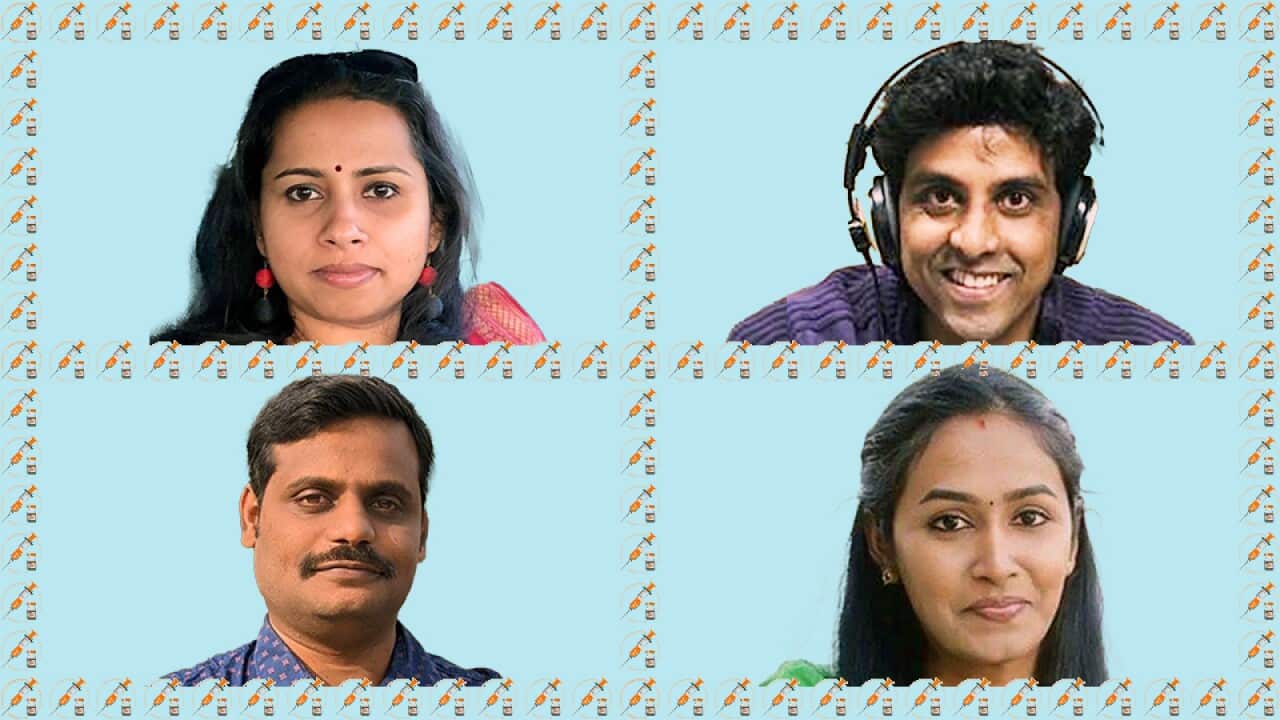 Janani, Kishor, Saranya and Damodharan