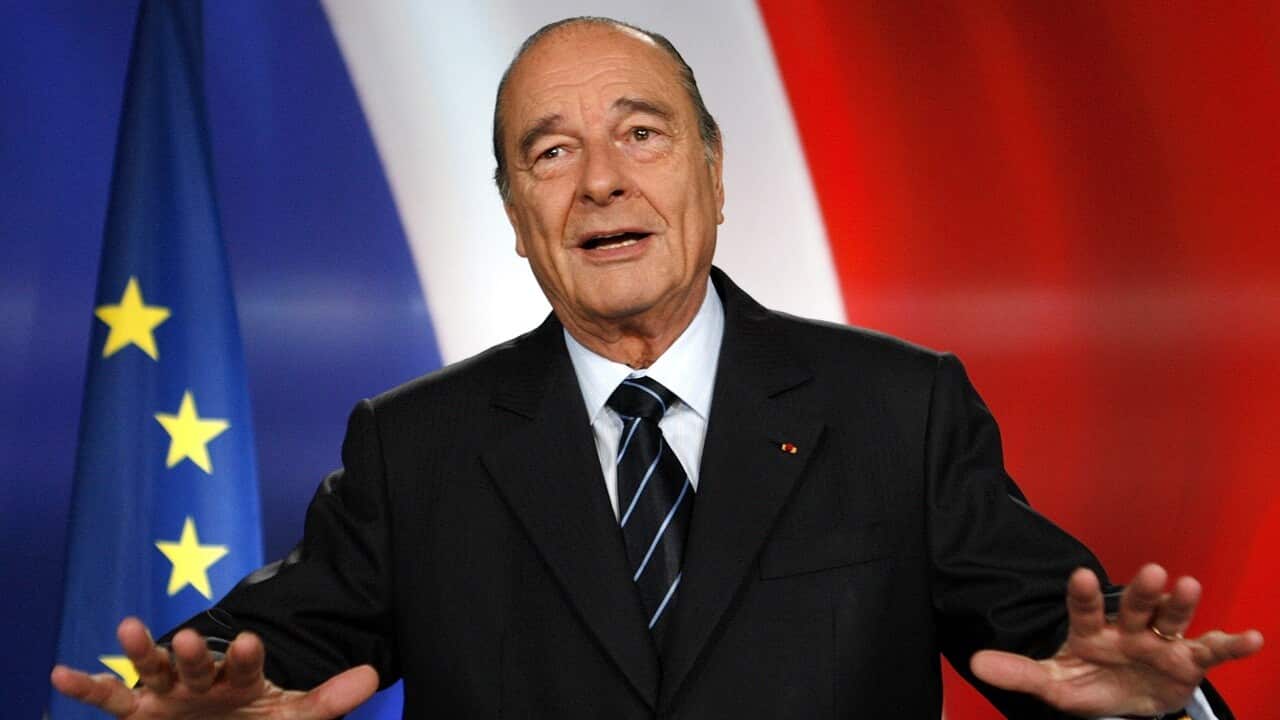 Then-French president Jacques Chirac in 2007.