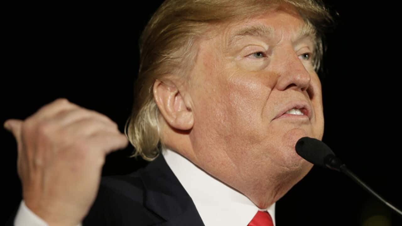 Republican presidential candidate Donald Trump