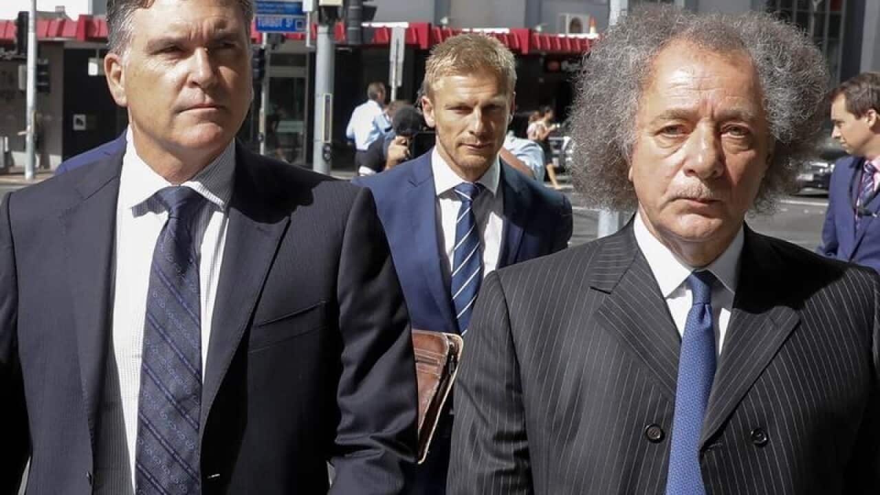 Craig Davidson and Ardent Leisure chair Gary Weiss arrived at court.