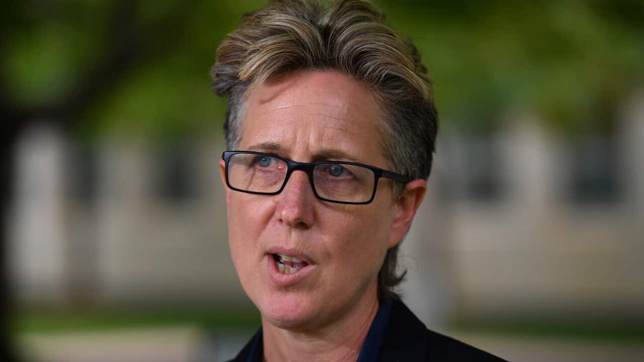 Australian Council of Trade Unions Secretary Sally McManus at Parliament House in Canberra.