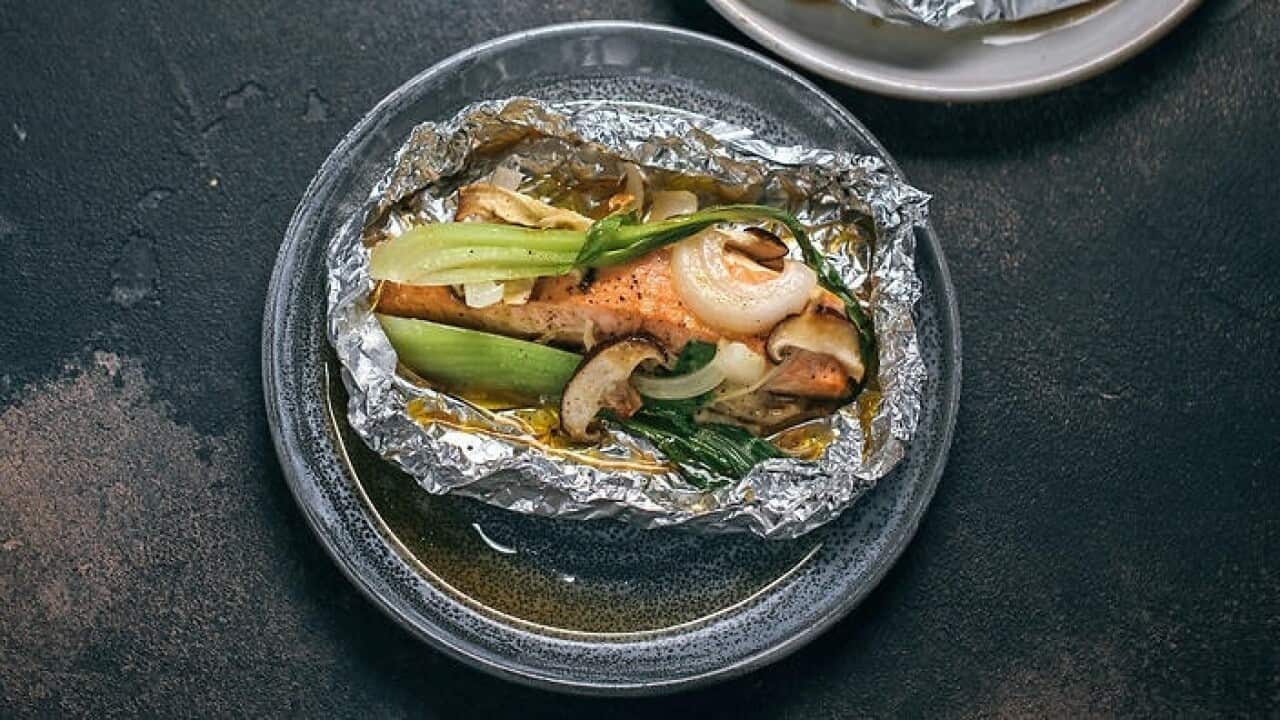 Salmon foil-yaki