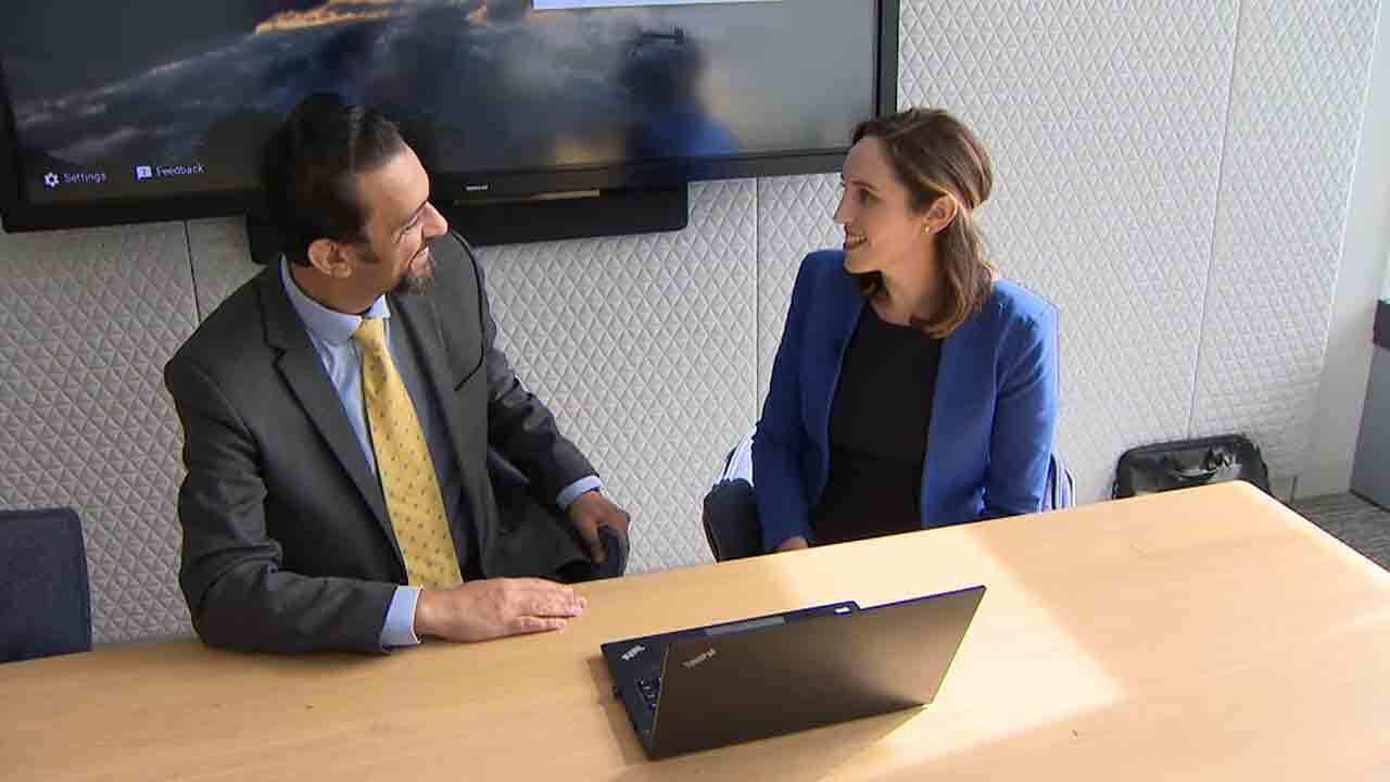 Khalid Sawalha takes part in PwC's mentoring program for skilled migrants.