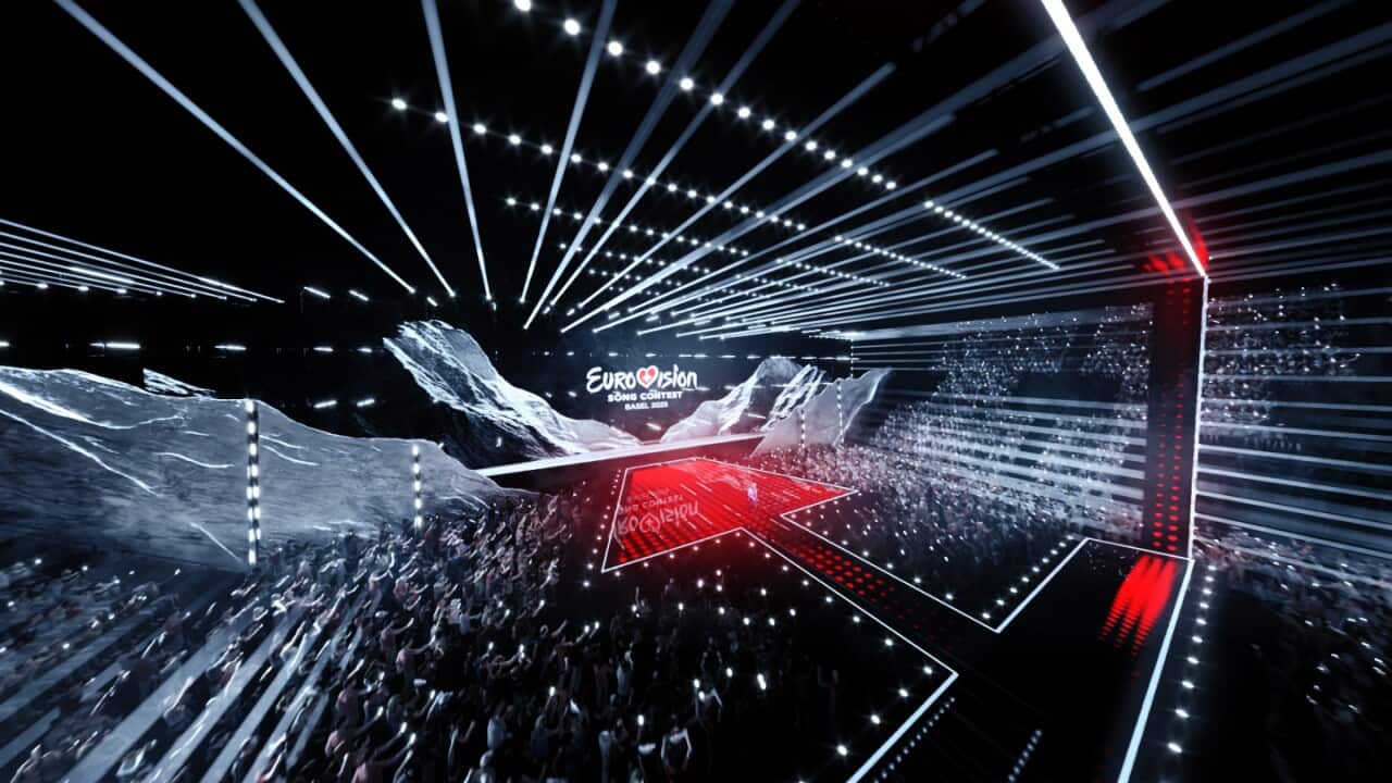 St. Jakobshalle, Basel stage renders - Eurovision Song Contest 2025
