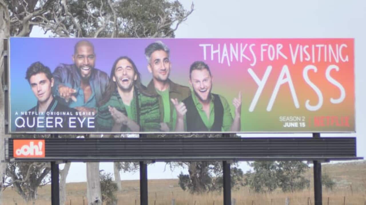 The billboard on the Barton highway.