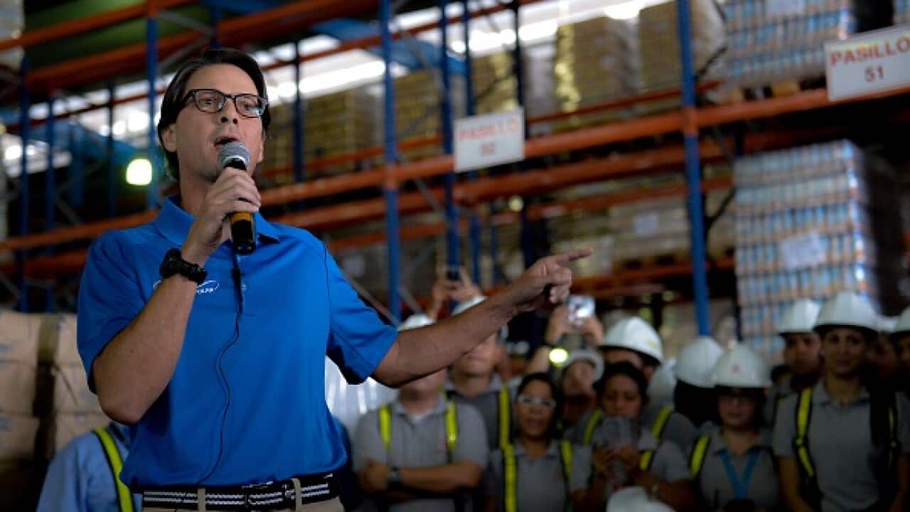 The president of Venezuelan food giant "Empresas Polar", Lorenzo Mendoza AFP PHOTO / FEDERICO PARRA (Photo credit should read FEDERICO PARRA/AFP/Getty Images)