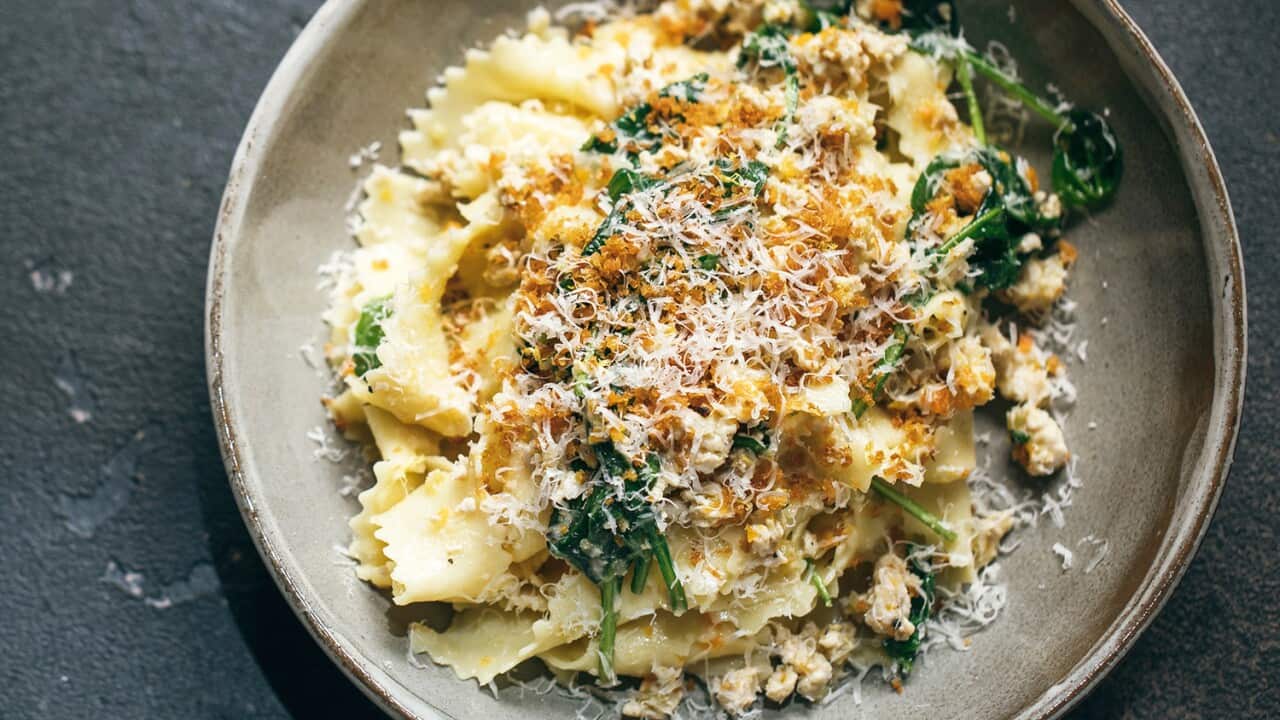 Chicken and clove ragu with reginette