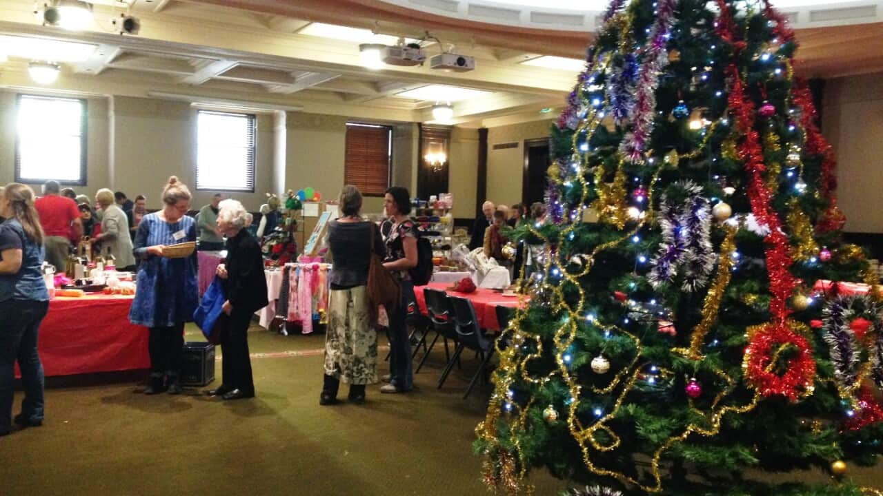 Der Weihnachtsmarkt der AGWS im Jahr 2015