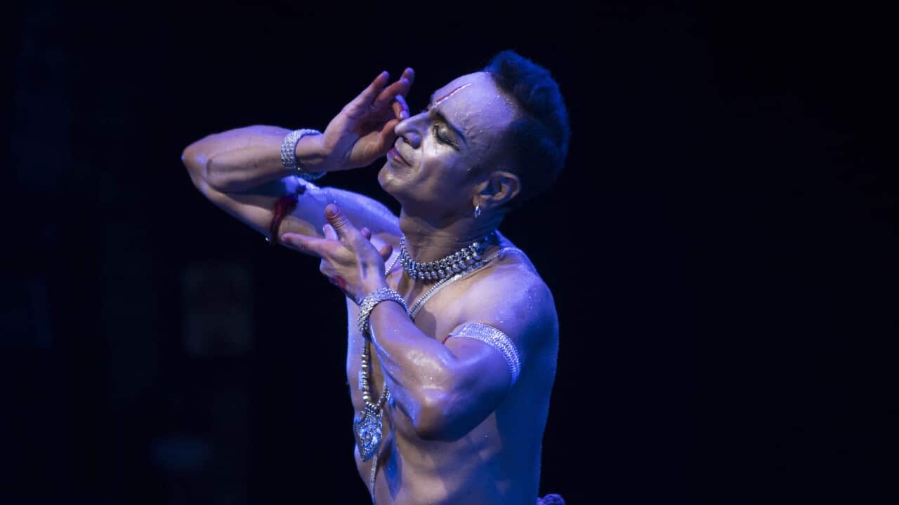 Odissi dancer Sam Goraya in one of his performance