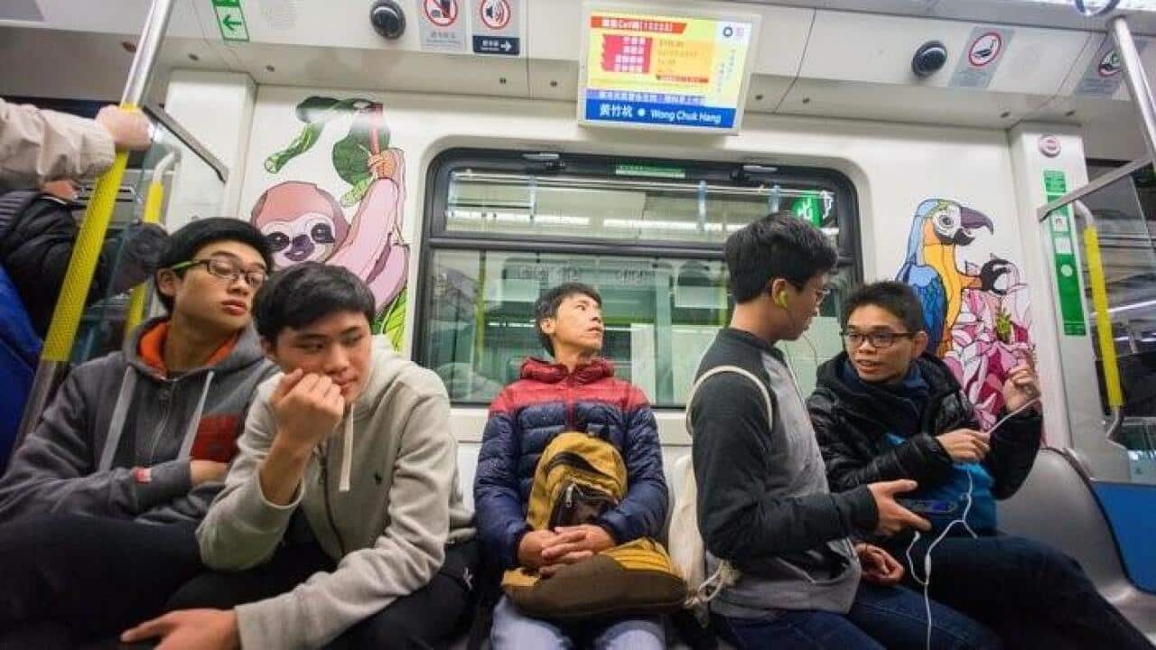 MTR new ad (Alda Tsang/Pacific Press/LightRocket via Getty Images)