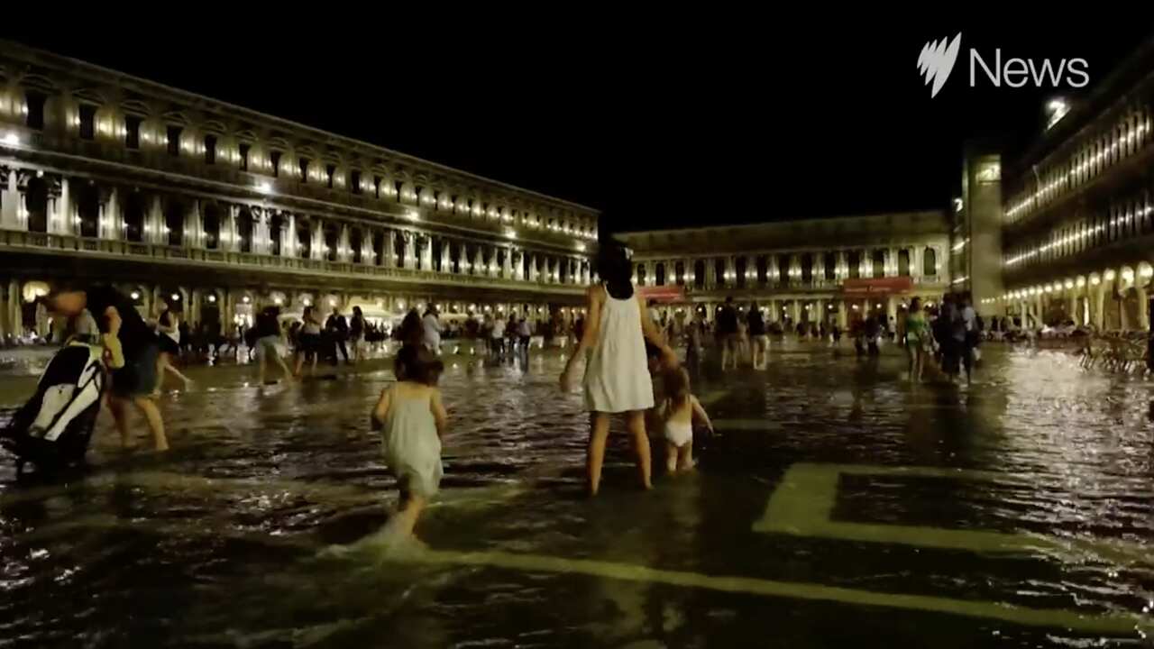 Venice under water