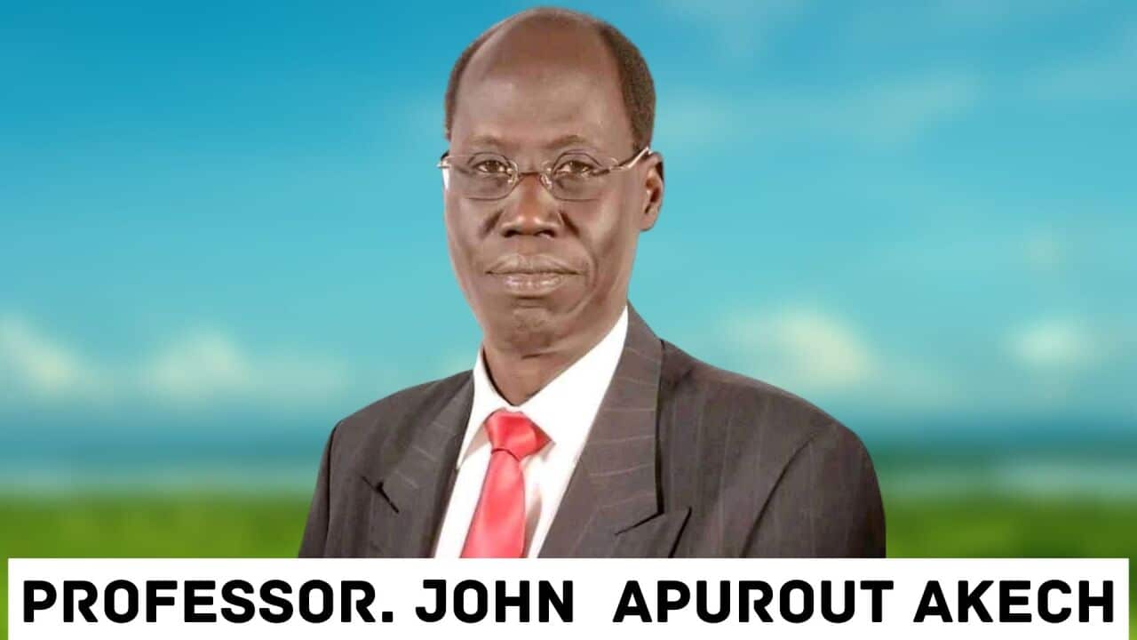 Juba University, Vice Chancellor Professor. John Apurout Akech