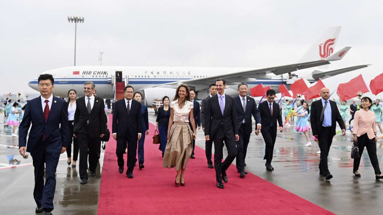 CHINA SYRIAN PRESIDENT A-ASSAD ASIAN GAMES