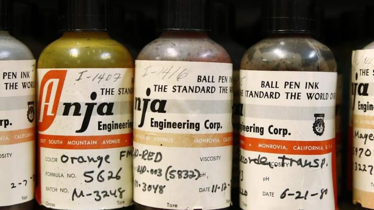 US Secret Service ink sample library